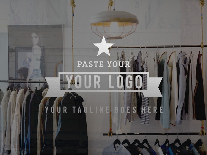 Free storefront mockup